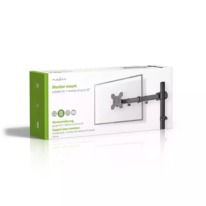 Monitor Mount Nedis MMSIS110BK 81.3 cm 32 inch Black Desk