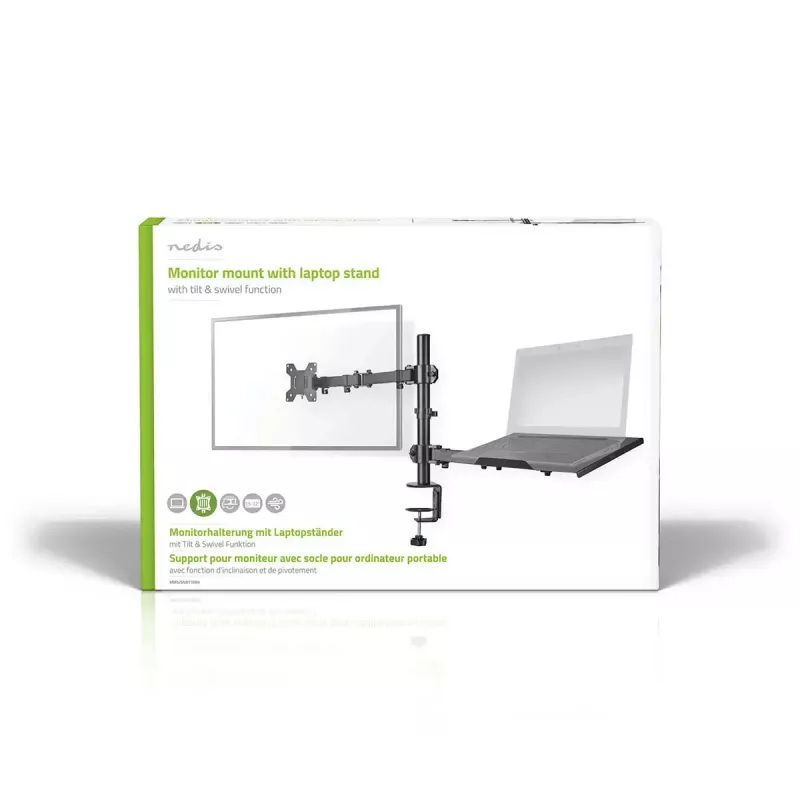 Monitor mount Nedis MMSISNB110BK 81.3 cm 32 inch Desk Black