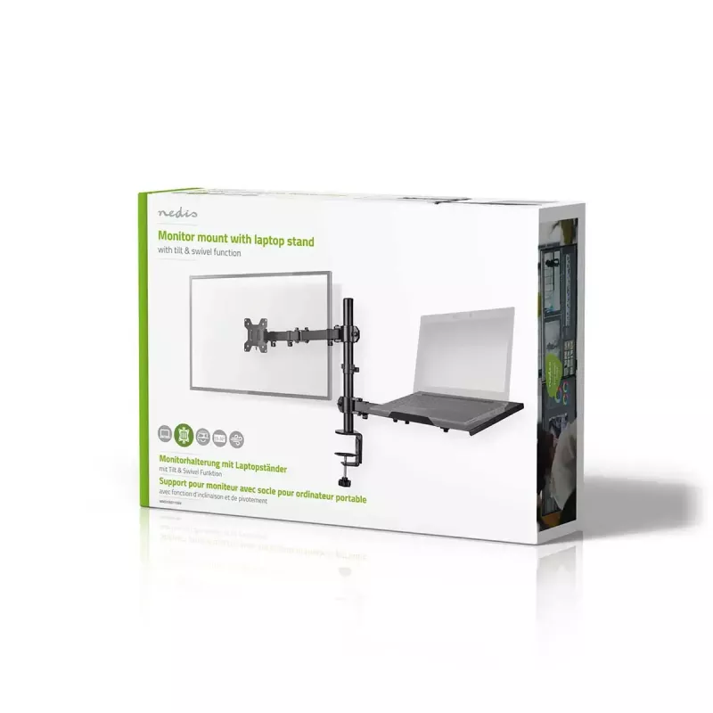 Monitor mount Nedis MMSISNB110BK 81.3 cm 32 inch Desk Black