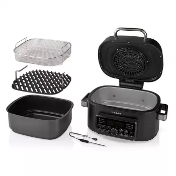 Hot air fryer Nedis KAAFG600BK 6 L 1660 W Black