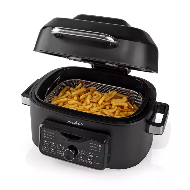 Hot air fryer Nedis KAAFG600BK 6 L 1660 W Black