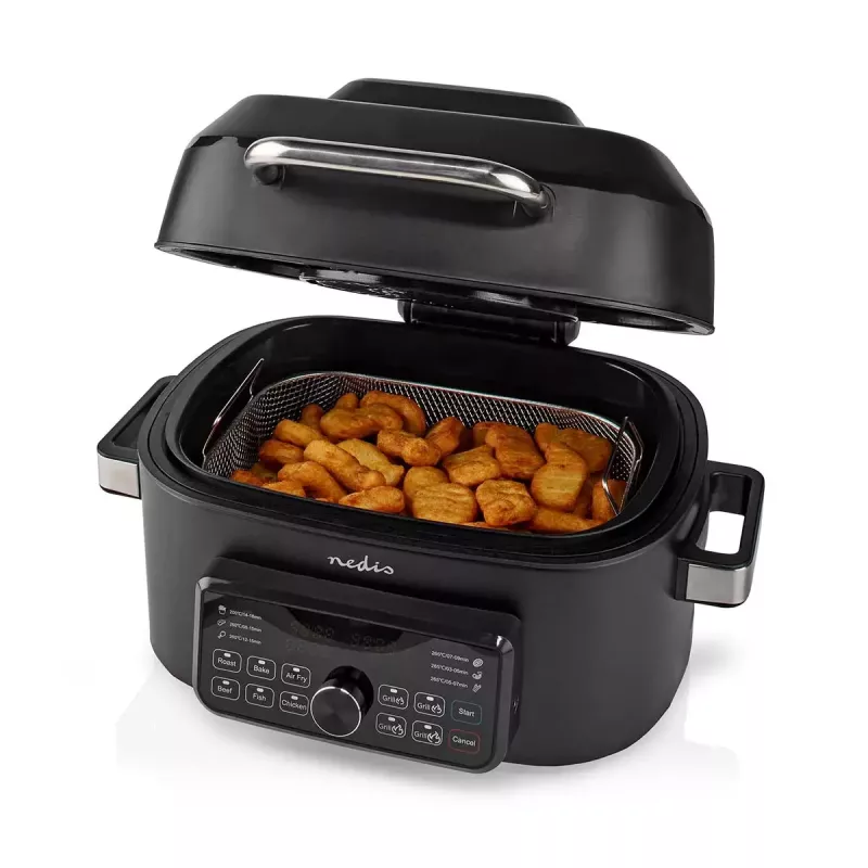 Hot air fryer Nedis KAAFG600BK 6 L 1660 W Black