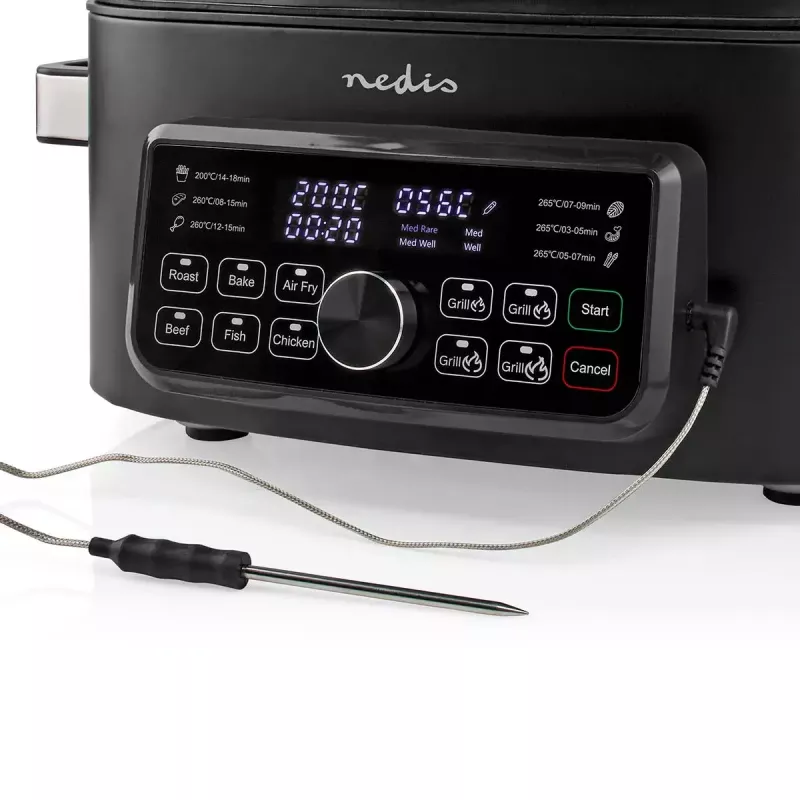 Hot air fryer Nedis KAAFG600BK 6 L 1660 W Black