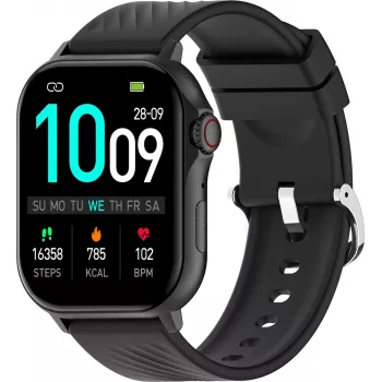 Smartwatch DENVER SWG-159B — black, wrist wearable with touchscreen and fitness features