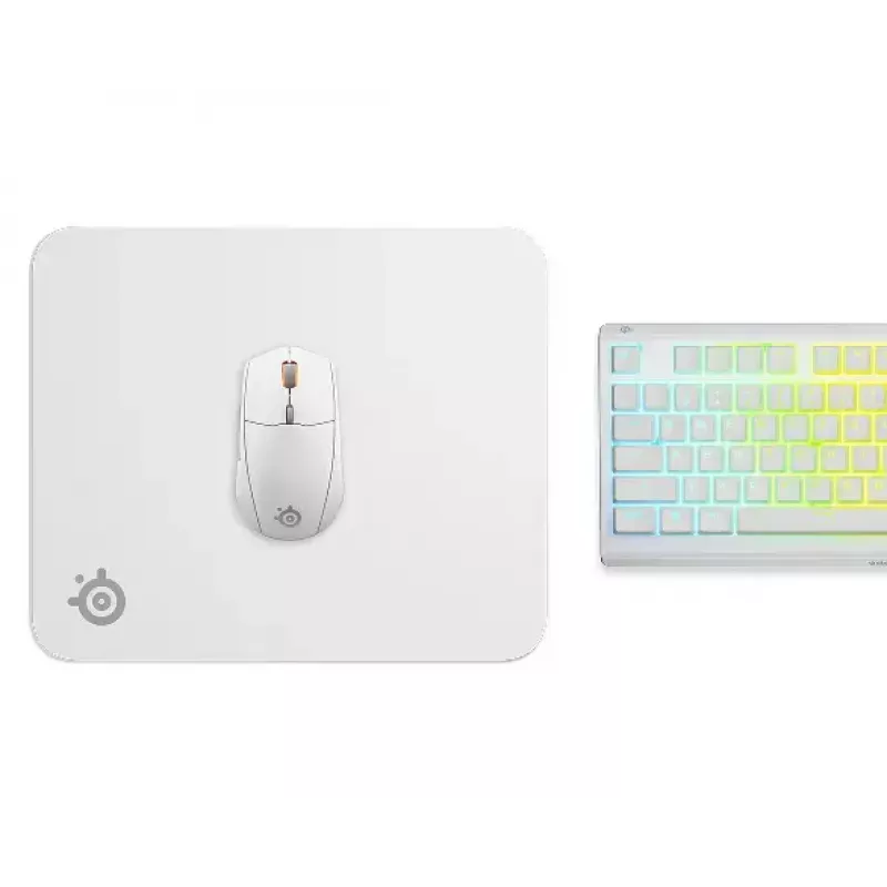 Mouse pad Steelseries QcK M White 320x270mm Microfibre Rubber