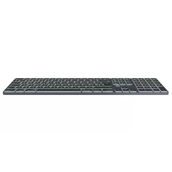 Keyboard LogicKeyboard SKB-TM-UK Full-size USB + Bluetooth, QWERTY UK English, Titanium
