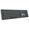 Keyboard LogicKeyboard SKB-TM-UK Full-size USB + Bluetooth, QWERTY UK English, Titanium
