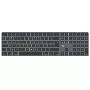 Keyboard LogicKeyboard SKB-TM-UK Full-size USB + Bluetooth, QWERTY UK English, Titanium