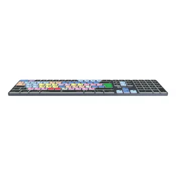 Full-size Bluetooth keyboard LogicKeyboard LKB-MCOM4-TM — QWERTY German layout, 109 keys, Grey Titanium