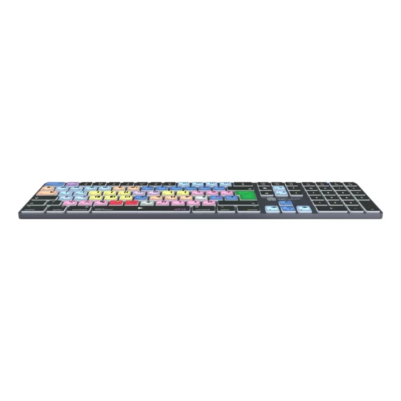 Full-size Bluetooth keyboard LogicKeyboard LKB-MCOM4-TM — QWERTY German layout, 109 keys, Grey Titanium