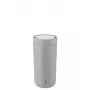 Thermal mug Stelton To Go Click 400 ml Grey stainless steel lid polypropylene interior 72×80 mm
