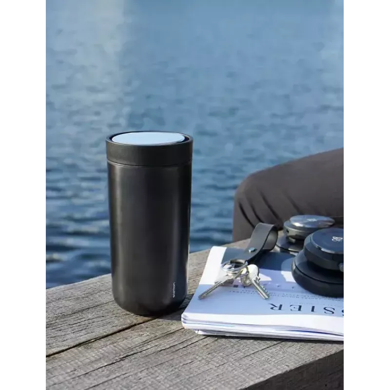 Stelton To Go Click 400 ml Black Polypropylene Stainless Steel