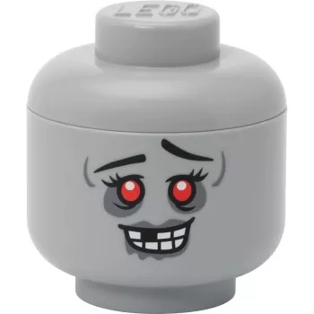 Storage Head 'Zombie' mini by room copenhagen — LEGO-compatible storage head, gray