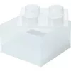 Storage Brick 4 Top Lid Glitter (transparent) by room copenhagen — LEGO-compatible storage box, 4 studs, transparent glitter