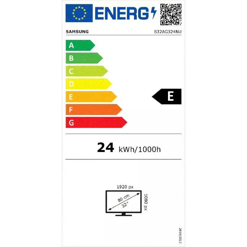 Samsung LS32AG324NU computer monitor 81.3 cm (32 inch) 1920 x 1080 pixels Full HD Black