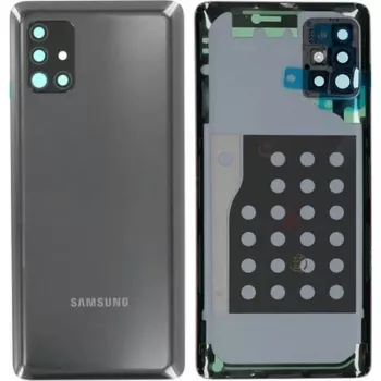 Back cover for Samsung A20s (A207) — replacement phone case, black