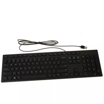 Keyboard Dell USB 104-Key RKR0N with Multimedia Keys, wired USB connection