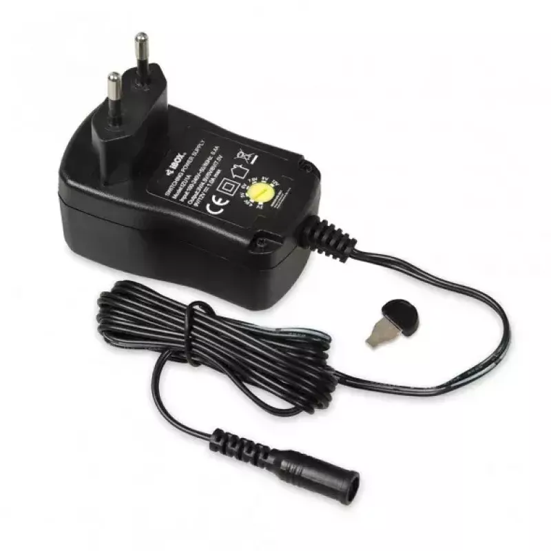 Power adapter IBOX IZU1A indoor 100–240V black, 75×35×43 mm