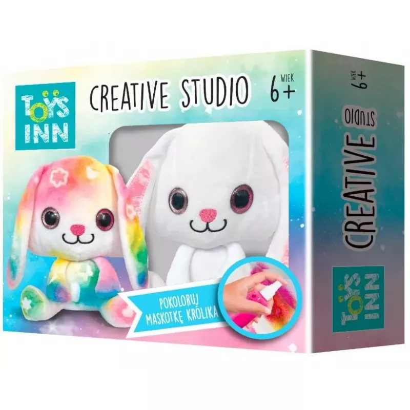 Creative Studio Stnux craft kit rabbit plush toy for coloring – painting set for kids