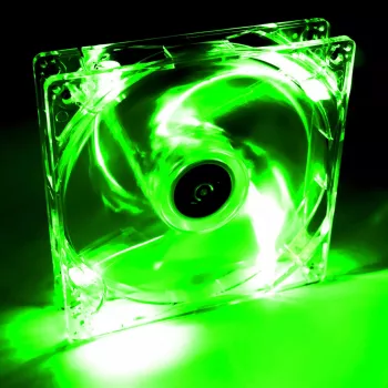 Computer case fan Akyga AW-12A-BG 120 mm, 1000 RPM, 66 CFM, transparent
