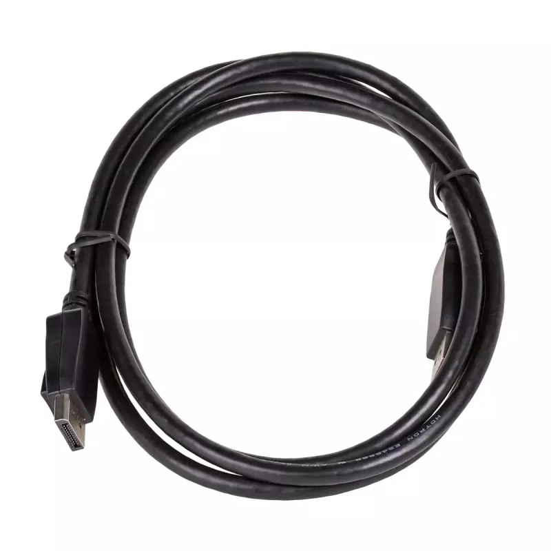 Akyga AK-AV-10 DisplayPort Cable, Male to Male, Gold-Plated Plugs, 1.8 m, Black
