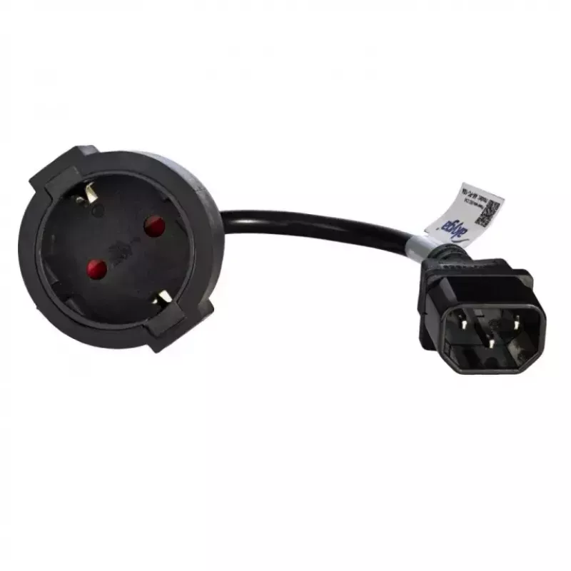 Power cable Akyga AK-PC-10A — CEE7/4 to IEC, 0.15 m, 10 A, 250 V, black
