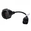 Power cable Akyga AK-PC-10A — CEE7/4 to IEC, 0.15 m, 10 A, 250 V, black