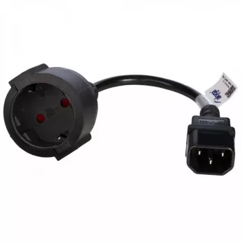 Power cable Akyga AK-PC-10A — CEE7/4 to IEC, 0.15 m, 10 A, 250 V, black