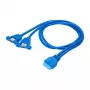 USB cable Akyga AK-CA-62 USB 3.2 Gen 1 65 m 2 x USB 3.0 Blue