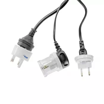 Power adapter Akyga AK-AD-61 — indoor 110–240V, compact white 48×48×86 mm