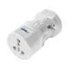 Power adapter Akyga AK-AD-61 — indoor 110–240V, compact white 48×48×86 mm