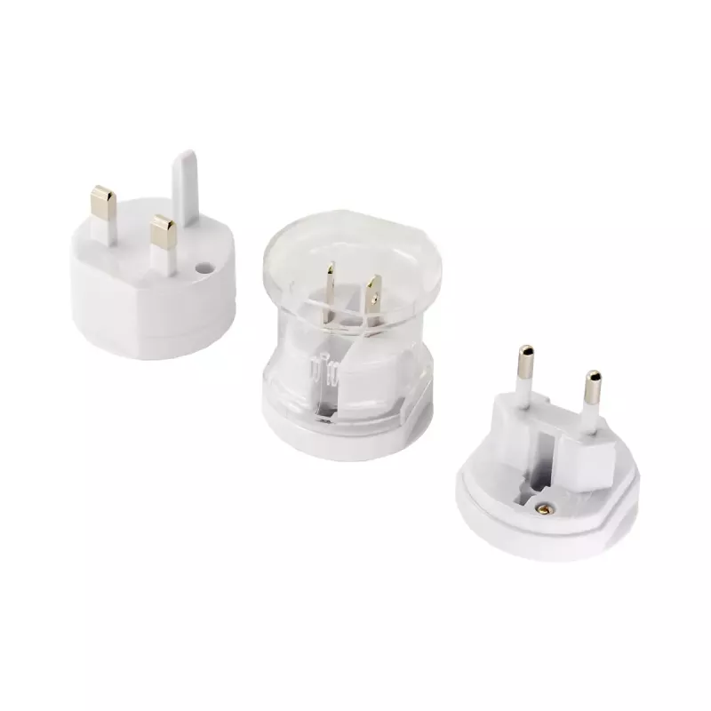 Power adapter Akyga AK-AD-61 — indoor 110–240V, compact white 48×48×86 mm