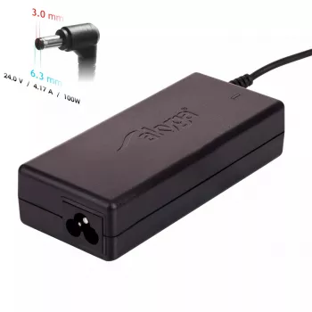 Power adapter/inverter Akyga AK-ND-73 — Indoor 100 W, 100–250 V input, 1.2 m cable, black