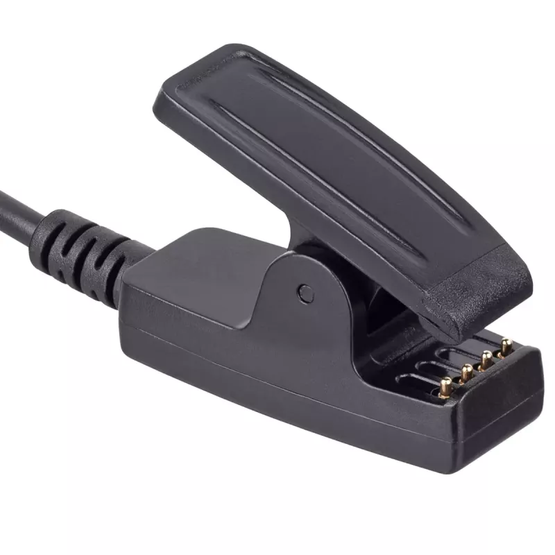 Akyga AK-SW-18 USB Charging Clip Cable for Garmin Forerunner 230 / 235 / 630 / 645 / 735XT, 1 m, Black