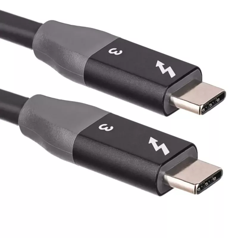 Akyga AK-USB-34 USB-C to USB-C Thunderbolt 3 Cable, 40 Gbps, 100 W, 1.5 m, Black
