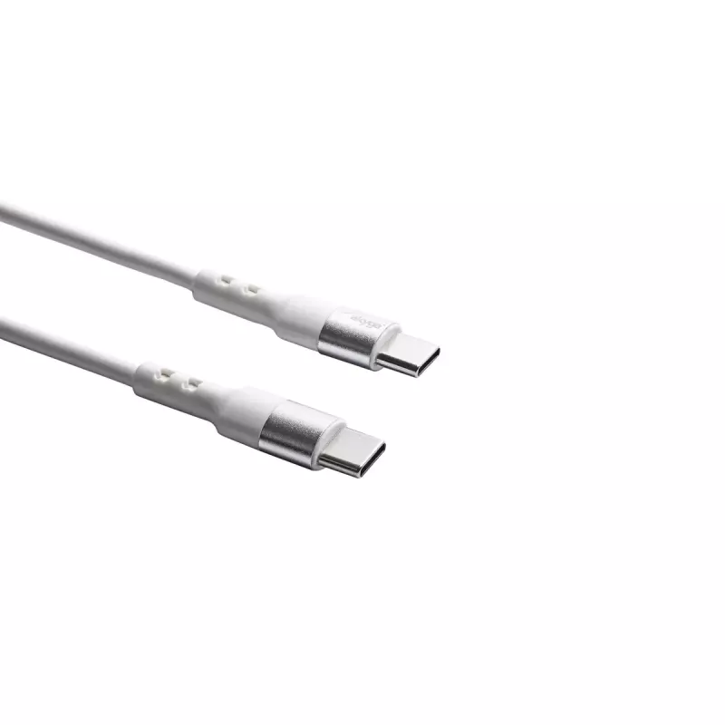 USB C to USB C cable Akyga AK-USB-41, USB 2.0, 1.8 m, white