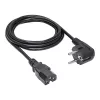 Power cable Akyga AK-UP-08 CEE 7/7 to IEC C15, 1.8 m length