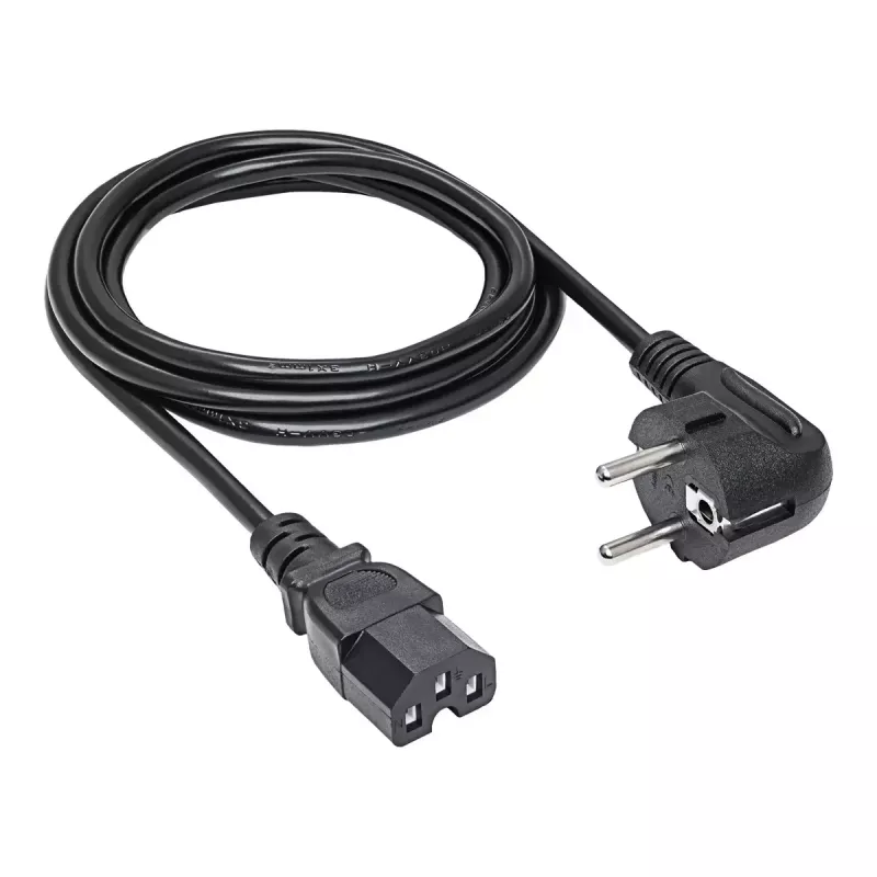 Power cable Akyga AK-UP-08 CEE 7/7 to IEC C15, 1.8 m length