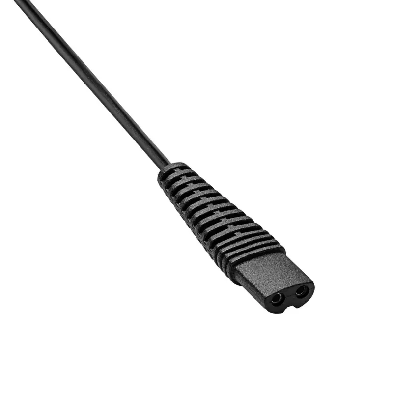 Power adapter/inverter Akyga AK-PD-23 for shaver, indoor 100–240 V, 4.8 W, black, 1.8 m cable