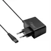 Power adapter/inverter Akyga AK-PD-23 for shaver, indoor 100–240 V, 4.8 W, black, 1.8 m cable