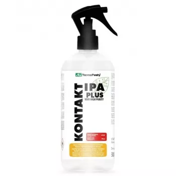Cleaning alcohol AG TermoPasty KONTAKT IPA (isopropyl), high purity, degreaser, 500 ml plastic bottle