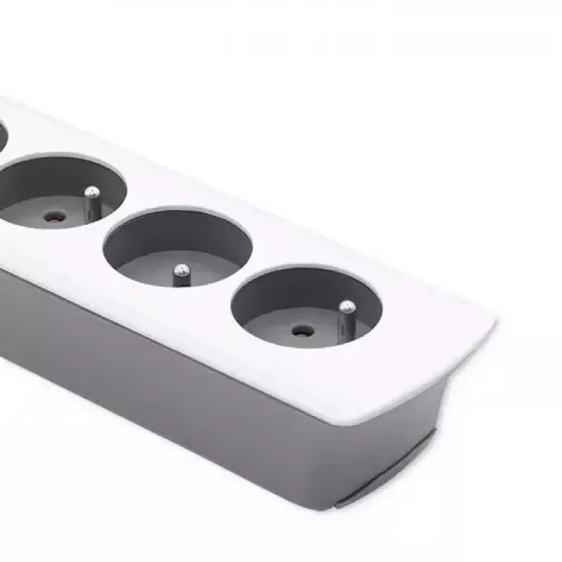Power Extension Qoltec 50297 1.8m 6 AC Outlets Indoor Grey White