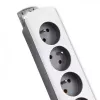 Power Extension Qoltec 50297 1.8m 6 AC Outlets Indoor Grey White