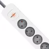 Power Extension Qoltec 50297 1.8m 6 AC Outlets Indoor Grey White
