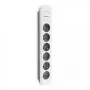 Power Extension Qoltec 50297 1.8m 6 AC Outlets Indoor Grey White