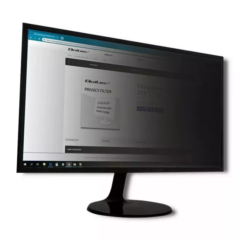 Frameless display privacy filter Qoltec 51063 43.2 cm (17 inch)