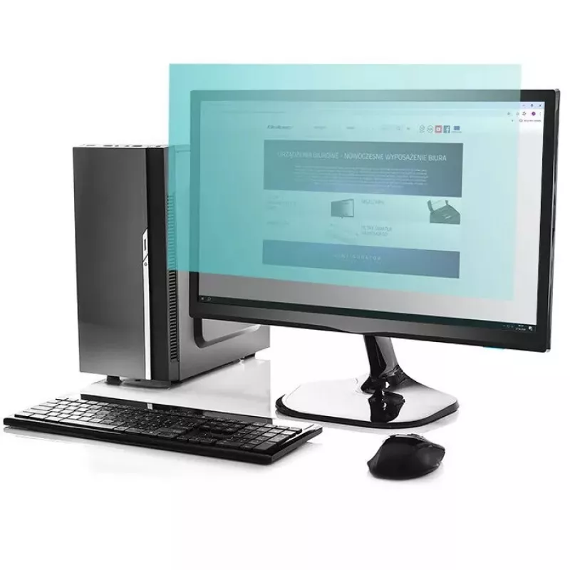 Screen protector QOLTEC 51073 — 21.5-inch matte anti-glare anti blue light filter