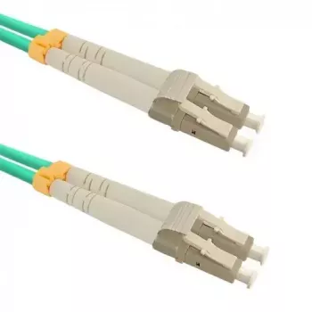 Fibre optic cable QOLTEC InfiniBand 54346 — OM4, LC–LC, 5 m, green