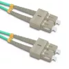 Fibre optic cable Qoltec 54356 2x SC OM4 10 m Green