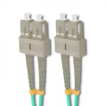 Fibre optic cable Qoltec 54356 2x SC OM4 10 m Green